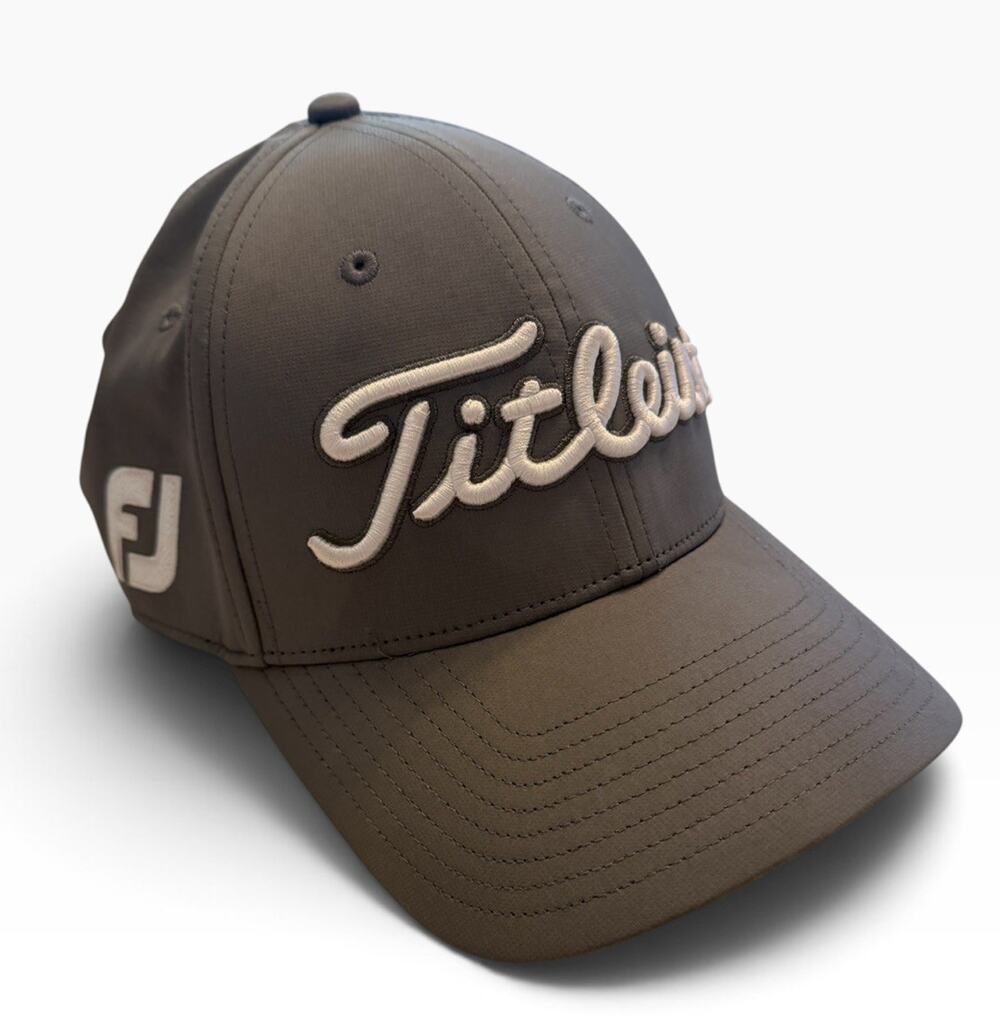 FJ Foot Joy Titleist Golf Hat Gray Pro V1 Adjustable Embroidered Cap 4056:15